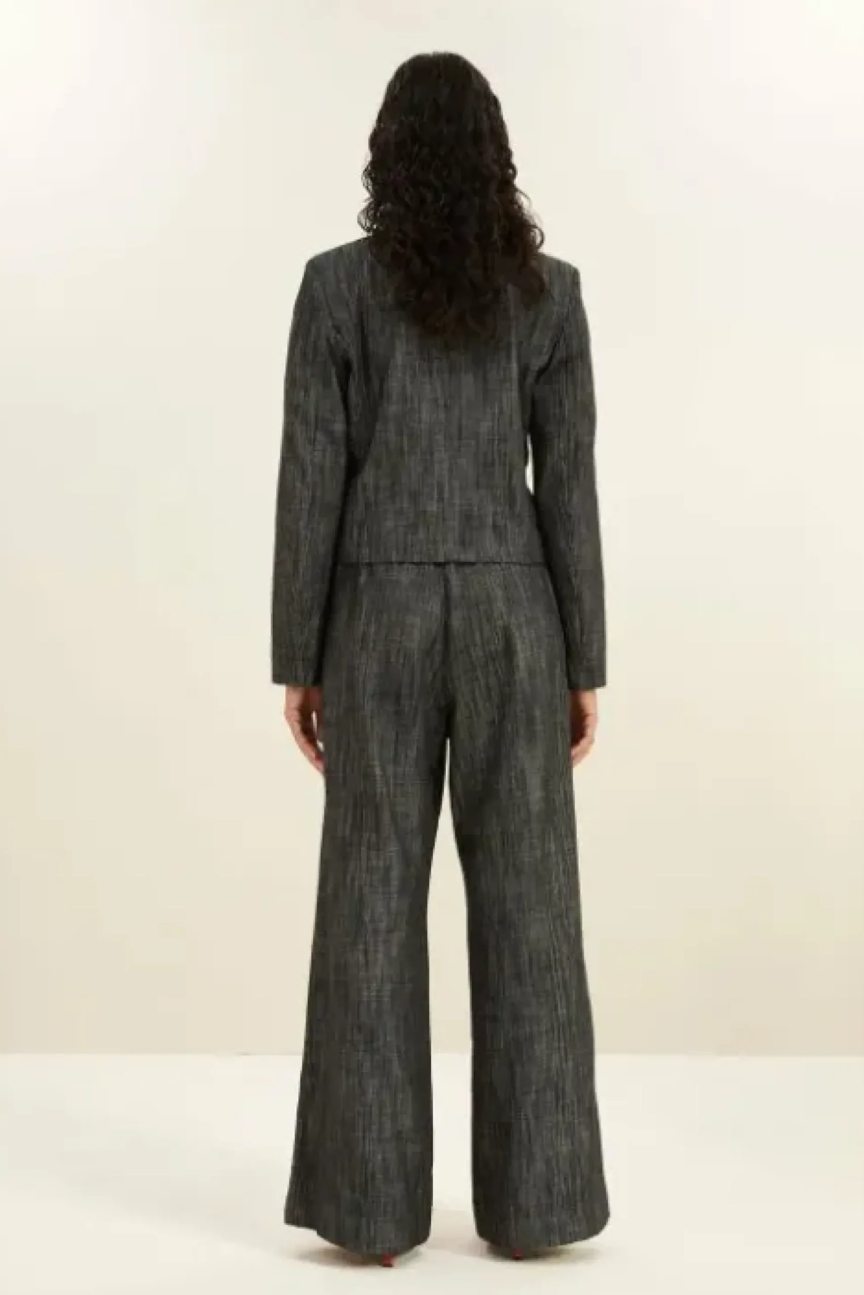 By bar Vestes<adina twill blazer | jet black