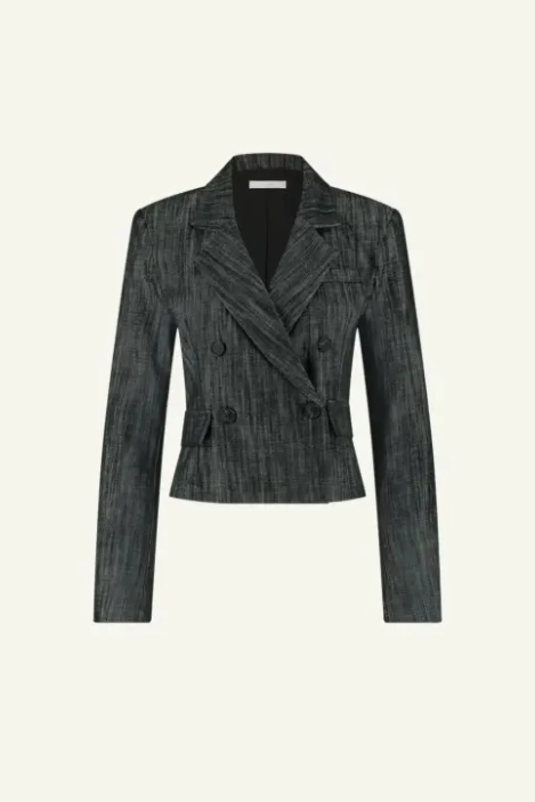By bar Vestes<adina twill blazer | jet black
