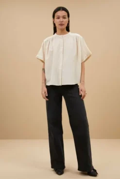 By bar Chemisiers<alex rib blouse | off white