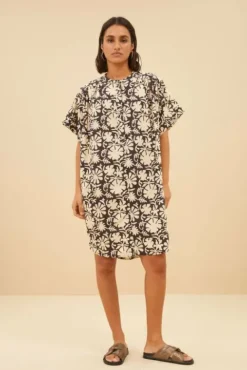 By bar Robes<amber veda dress | veda print