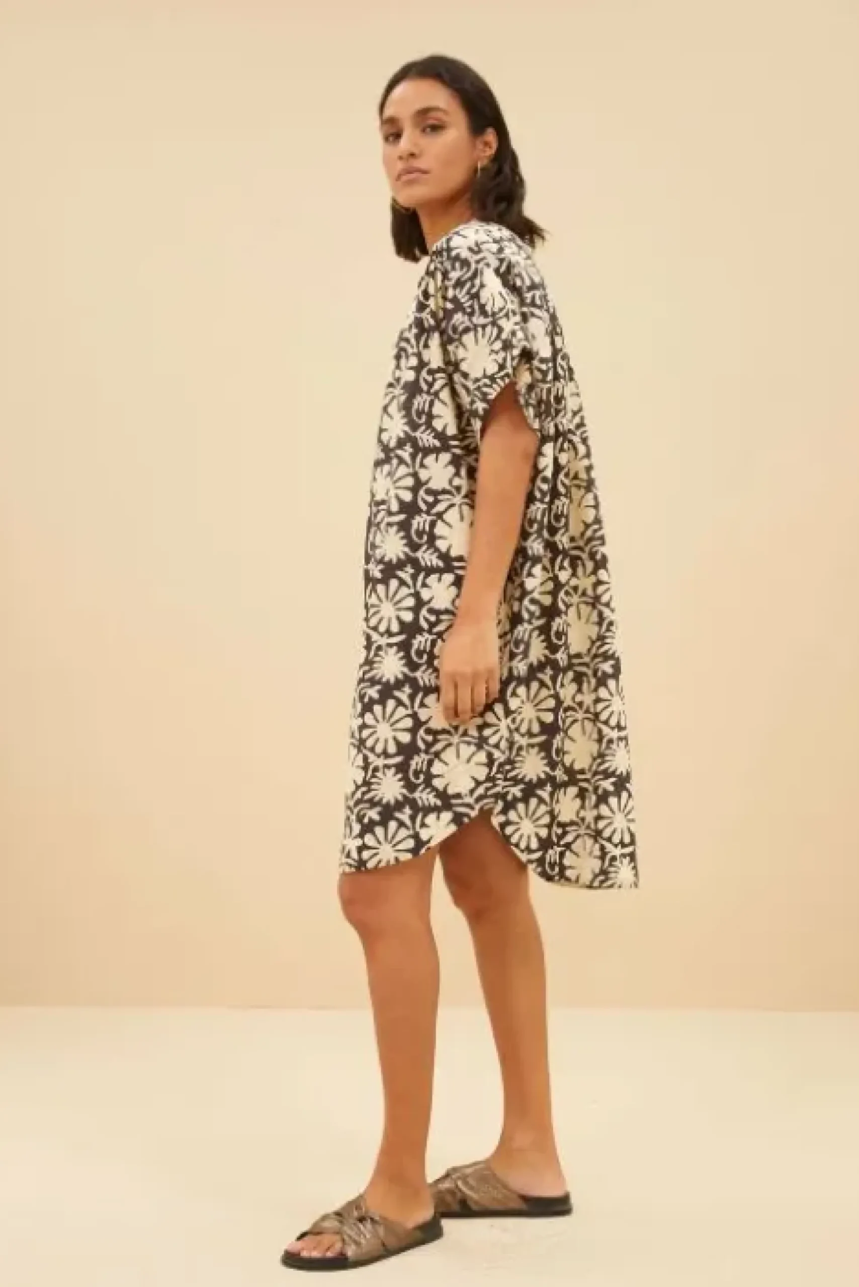 By bar Robes<amber veda dress | veda print