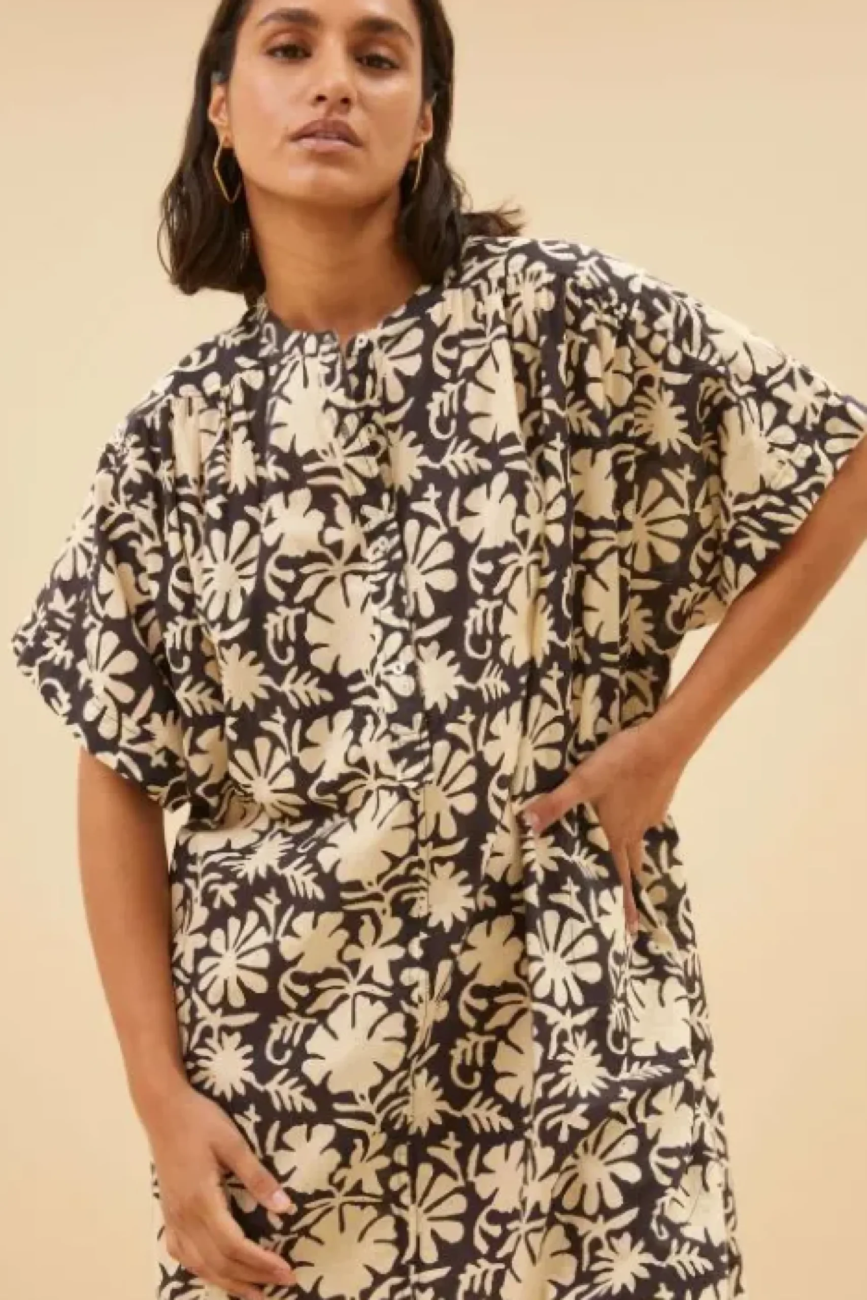 By bar Robes<amber veda dress | veda print