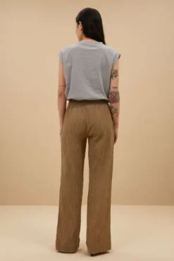 By bar Pantalon<amie lurex pants | gold