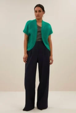 By bar Gilets<anna cardigan | bright green