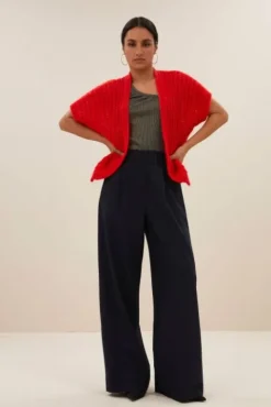 By bar Gilets<anna cardigan | lipstick