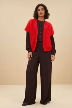 By bar Gilets<anna cardigan | lipstick