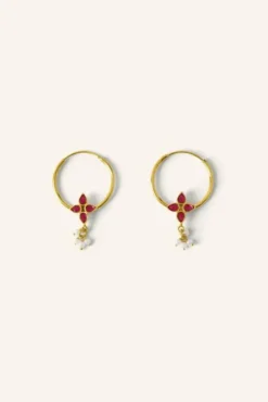 By bar Boucles D'oreilles<asha earring | ruby