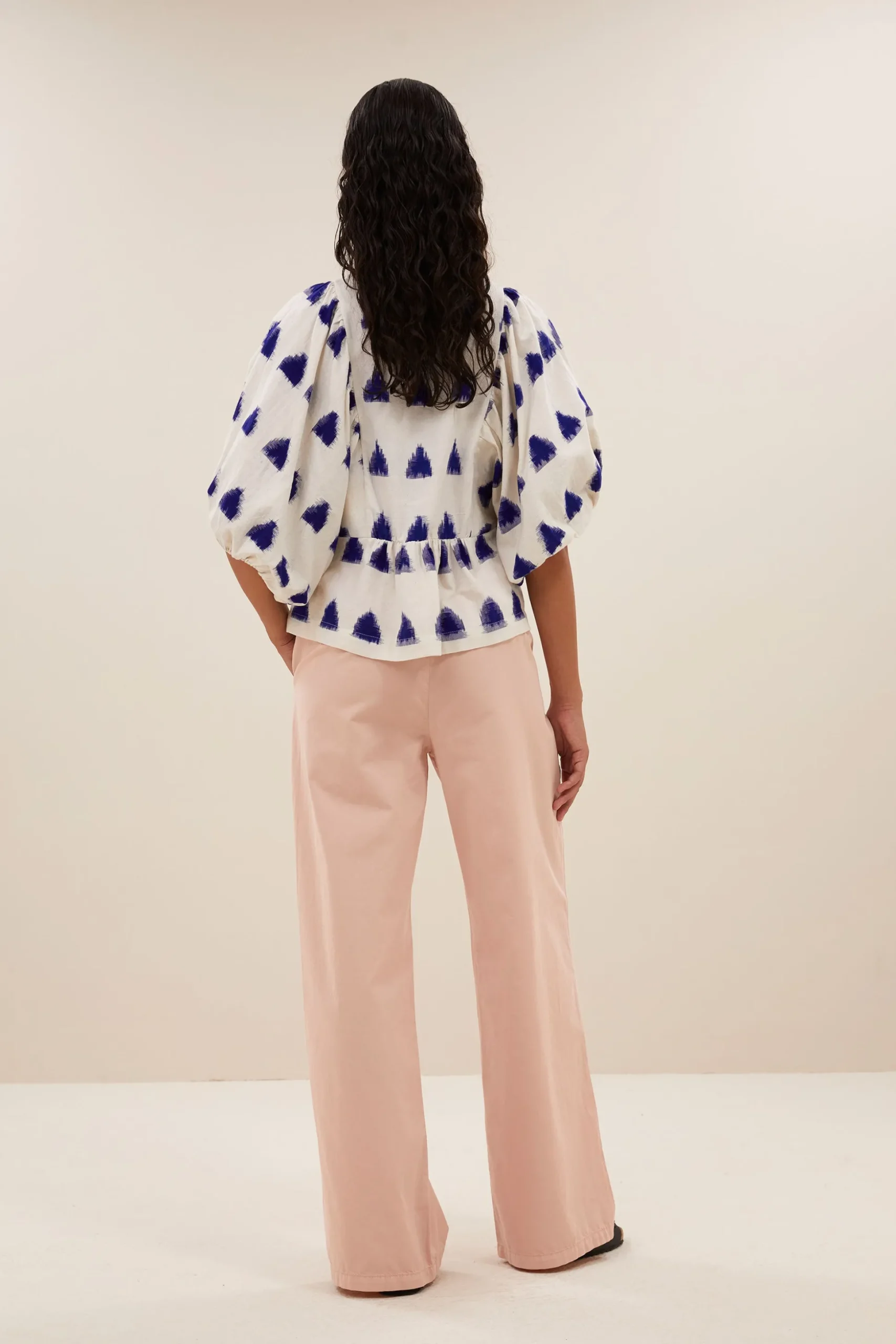 By bar Chemisiers<avelon ikat blouse | blue ikat