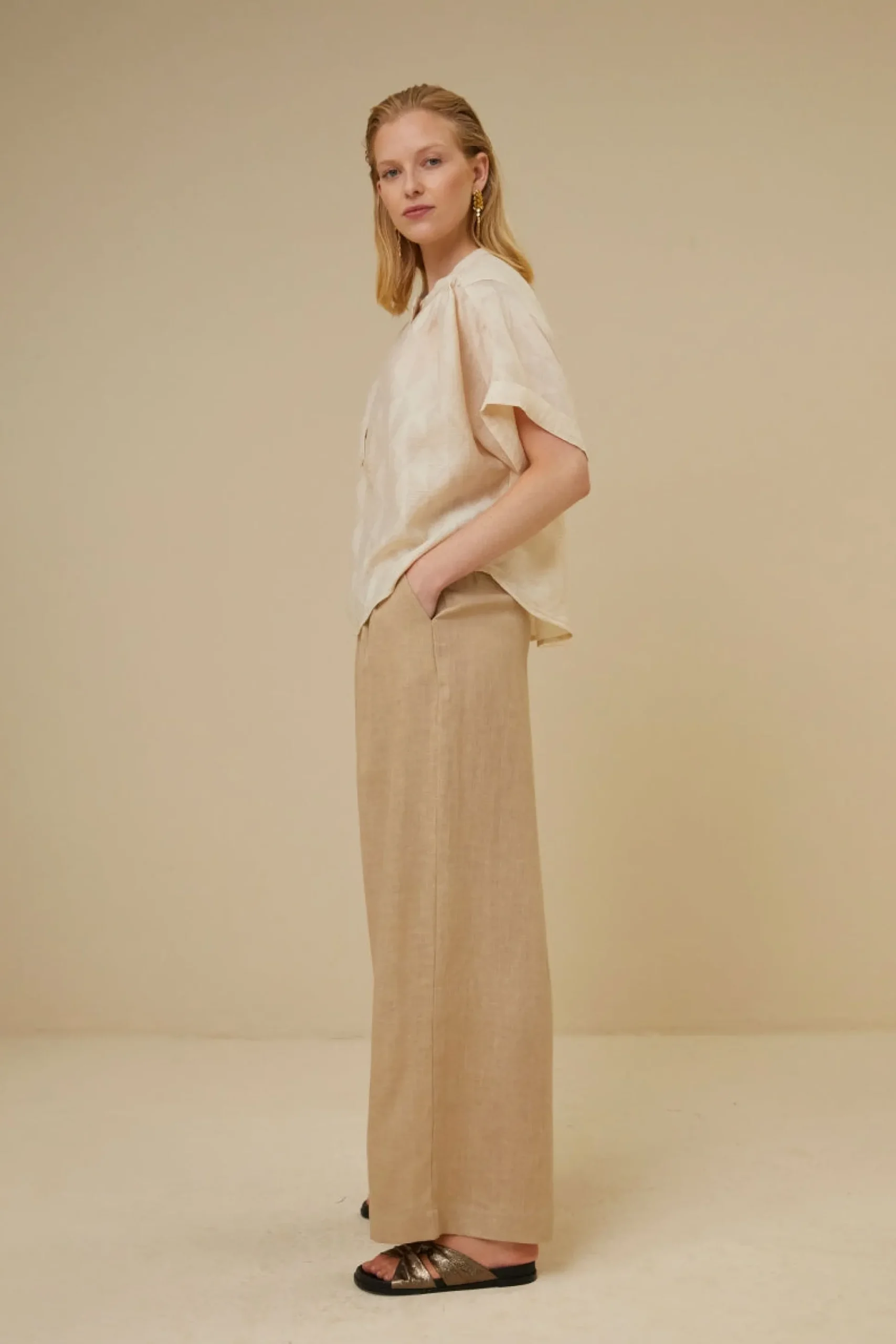 By bar Chemisiers<axel geo blouse | chalk