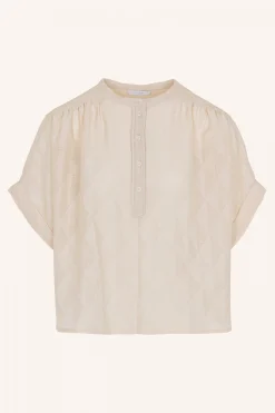 By bar Chemisiers<axel geo blouse | chalk