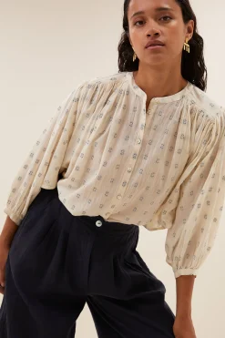By bar Chemisiers<becky dali blouse | dali blue