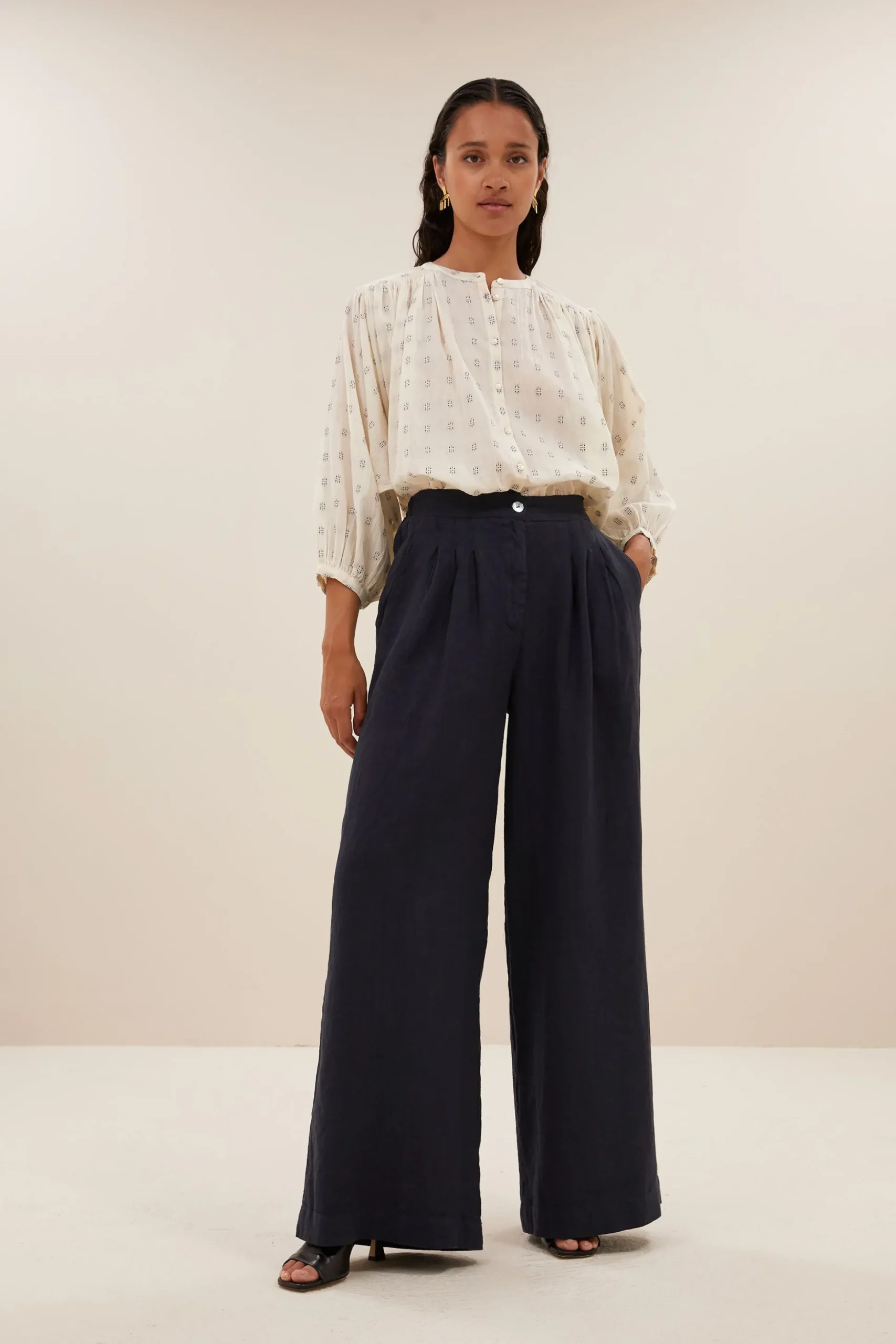 By bar Chemisiers<becky dali blouse | dali blue