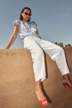 By bar Jeans|Pantalon<begum white pants | white