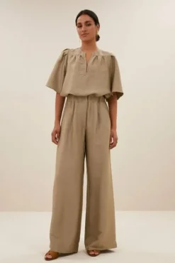 By bar Pantalon<benji gloss pants | gold
