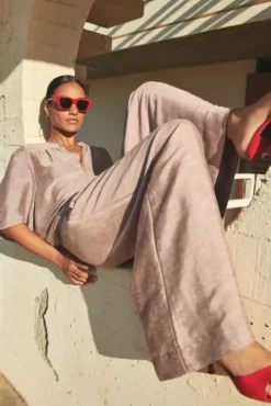 By bar Pantalon<benji gloss pants | mellow rose