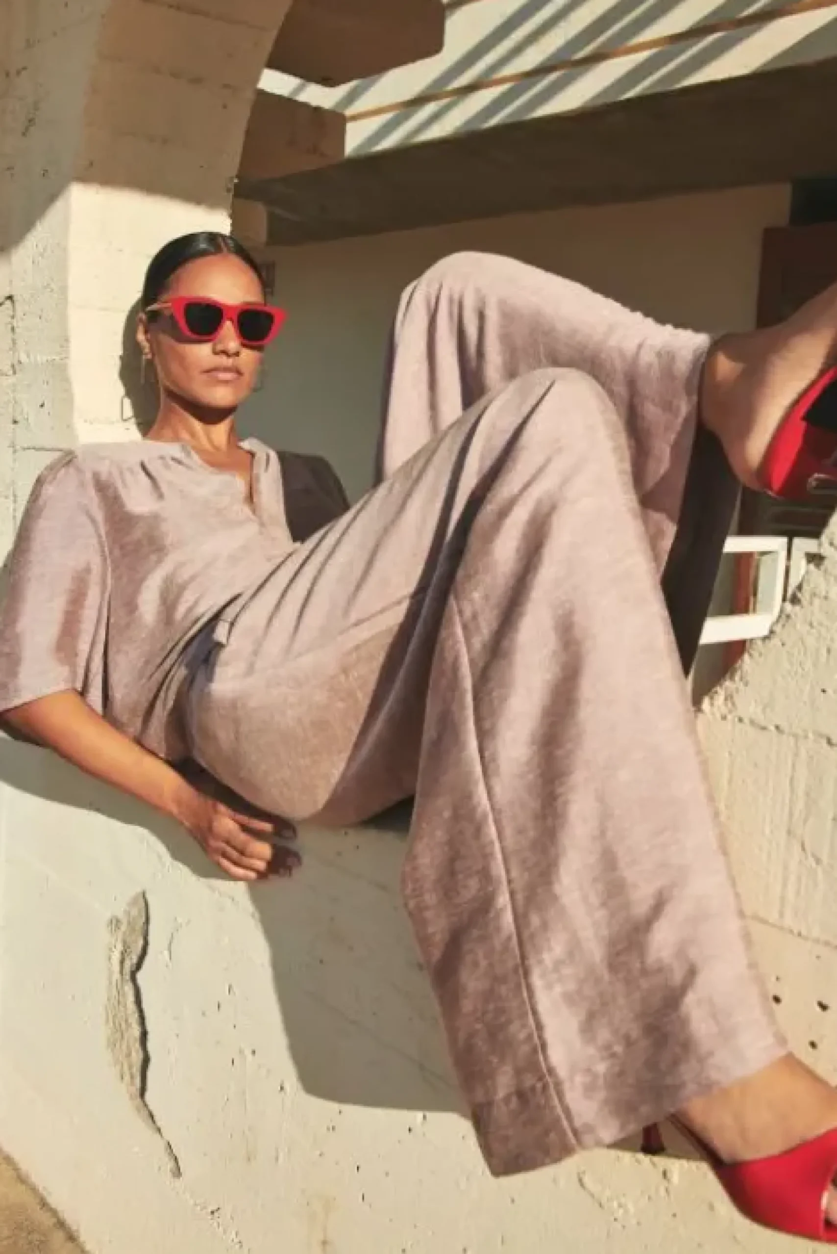 By bar Pantalon<benji gloss pants | mellow rose