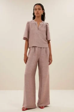 By bar Pantalon<benji gloss pants | mellow rose