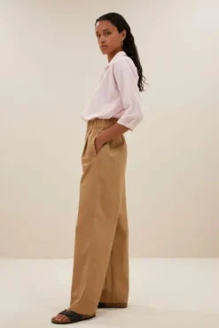 By bar Pantalon<benji poplin pants | camel