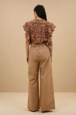 By bar Pantalon<benji poplin pants | camel