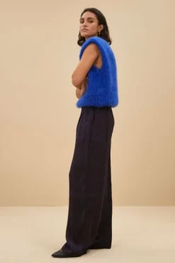 By bar Pantalon<benji square pants | square print