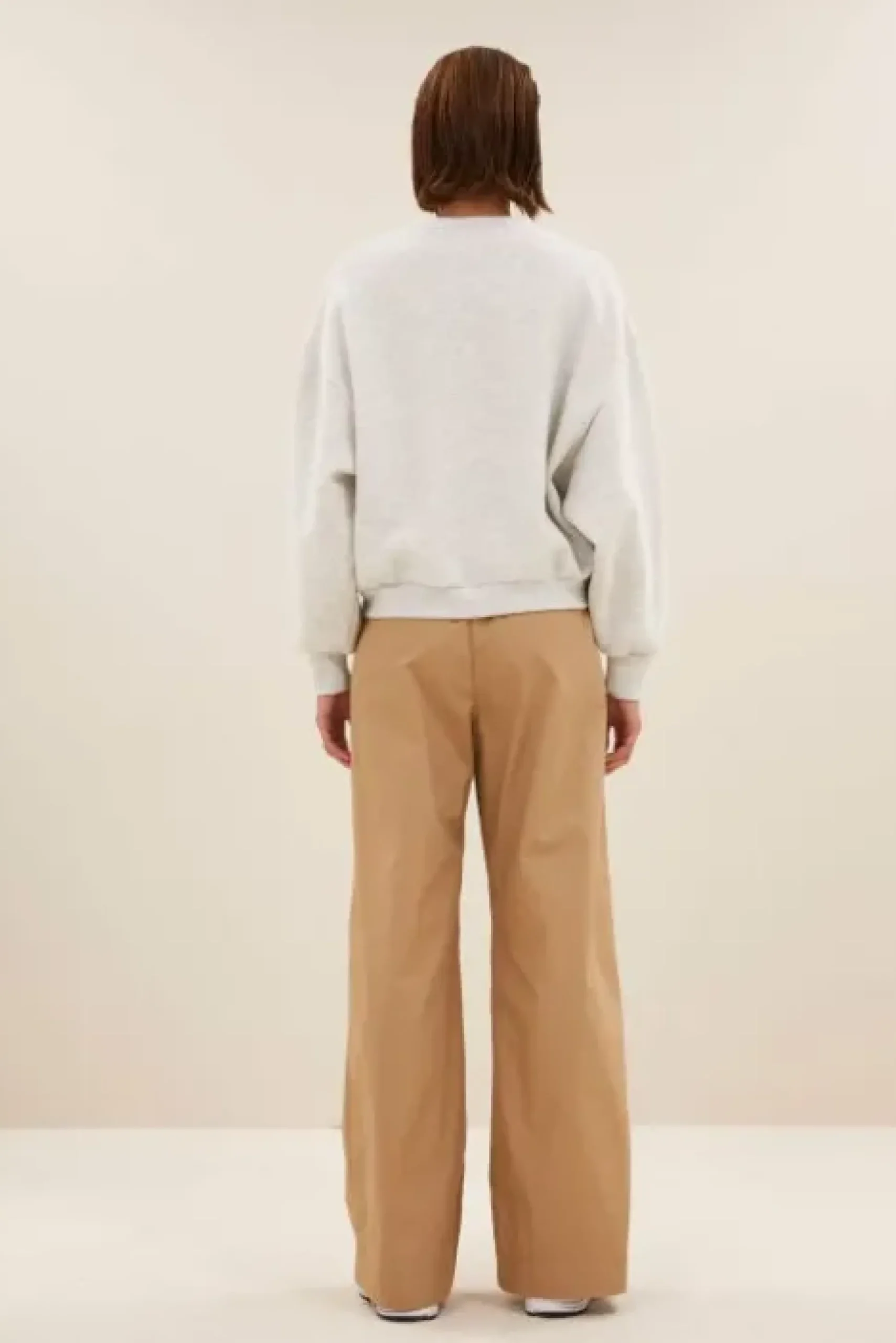 By bar Pulls|Maillots<bibi logo sweater | light grey melee