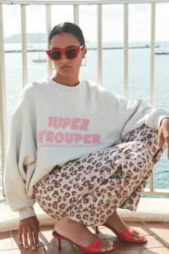 By bar Pulls|Maillots<bibi trouper sweater | light grey melee