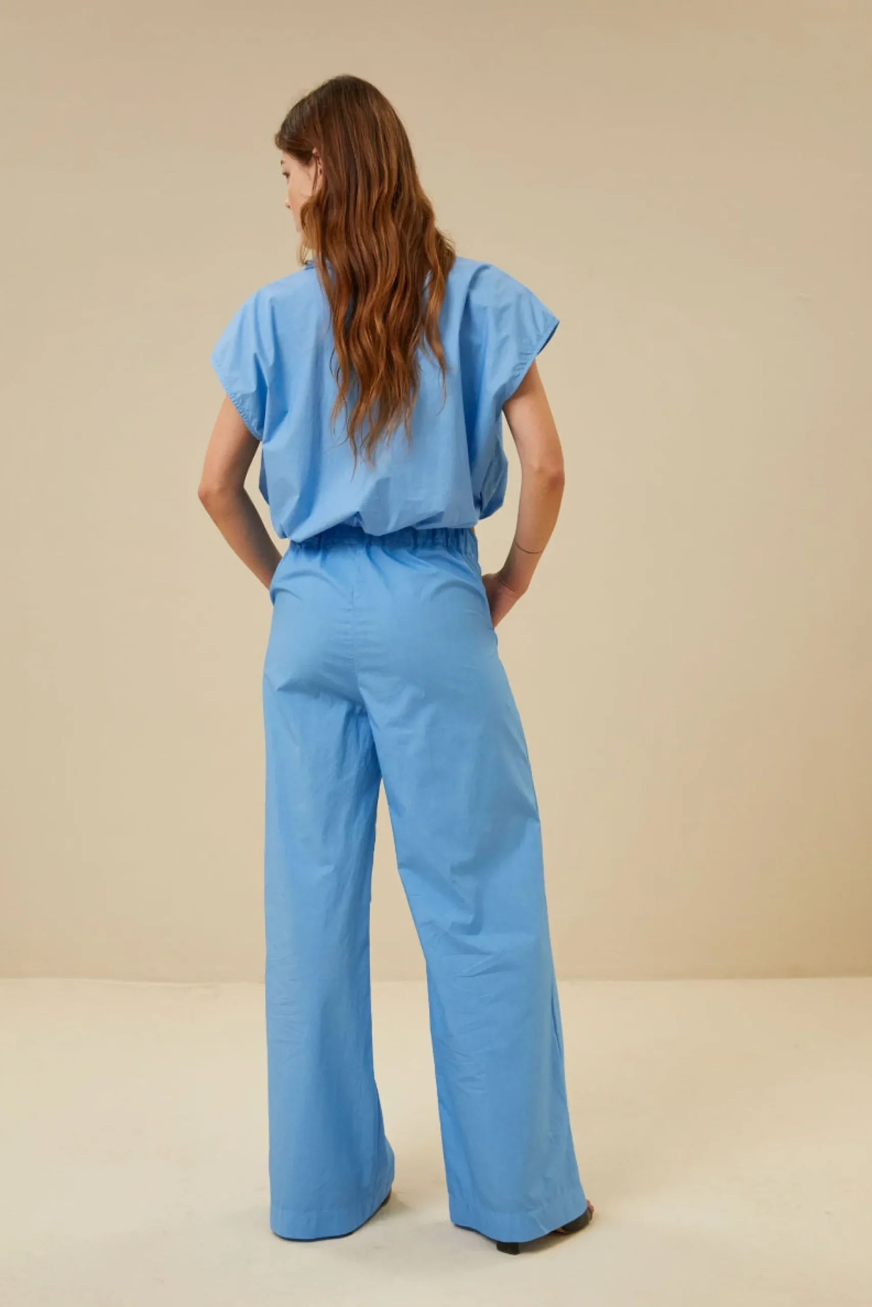 By bar Chemisiers<bieke poplin blouse | aquarius