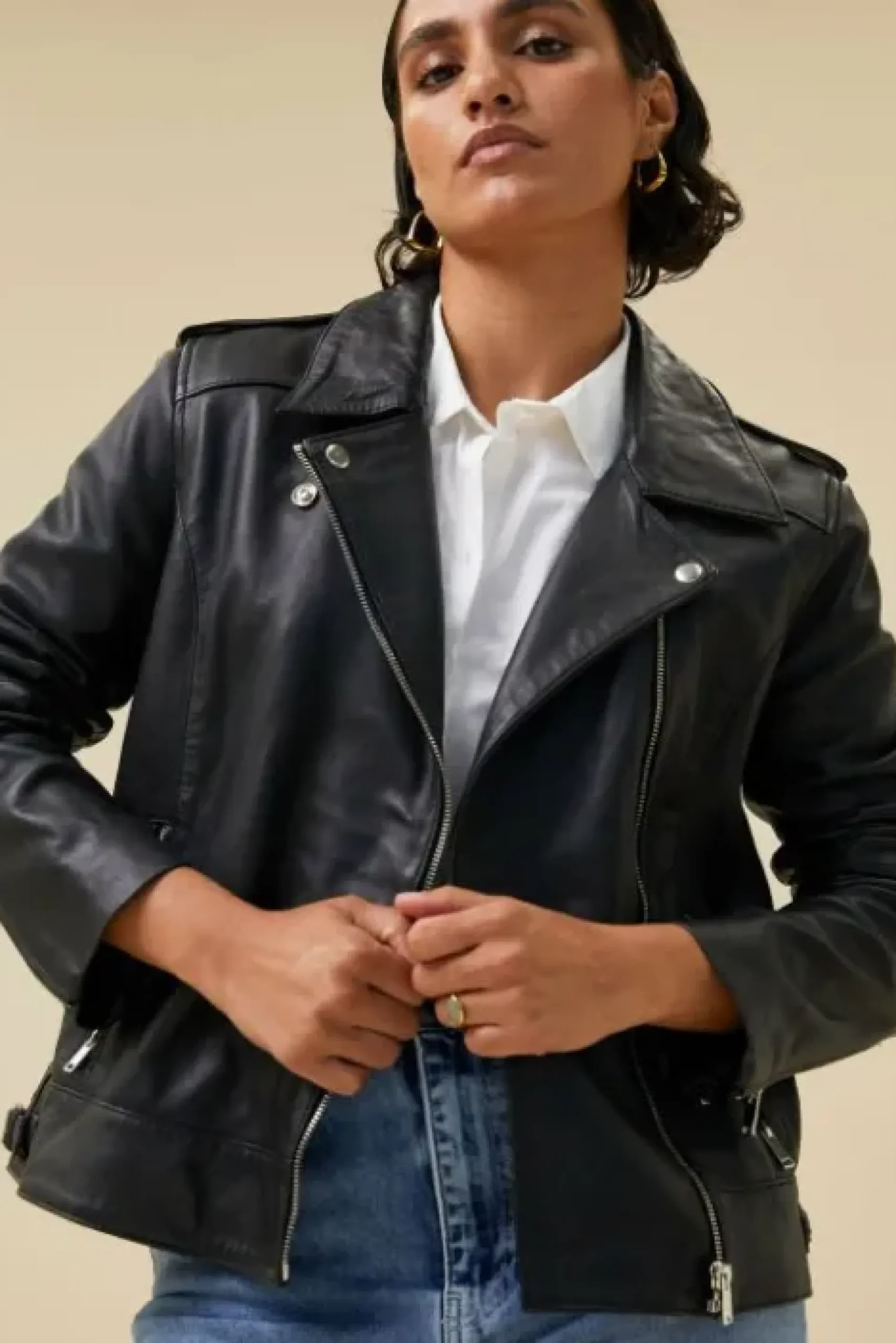 By bar Vestes<biker jacket | black