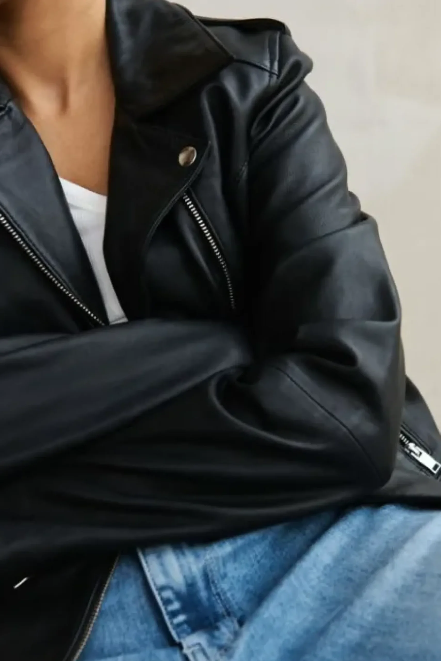 By bar Vestes<biker jacket | black