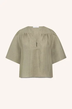 By bar Chemisiers<blake gloss blouse | gold