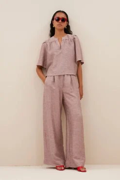 By bar Chemisiers<blake gloss blouse | mellow rose