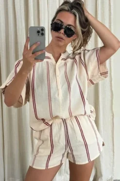 By bar Chemisiers<bo athia blouse | grenache