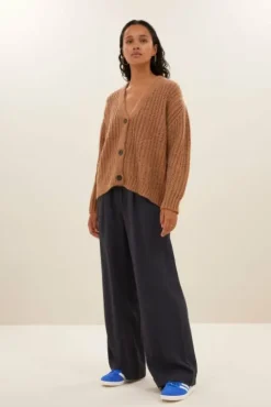 By bar Gilets<bobbi cardigan | camel