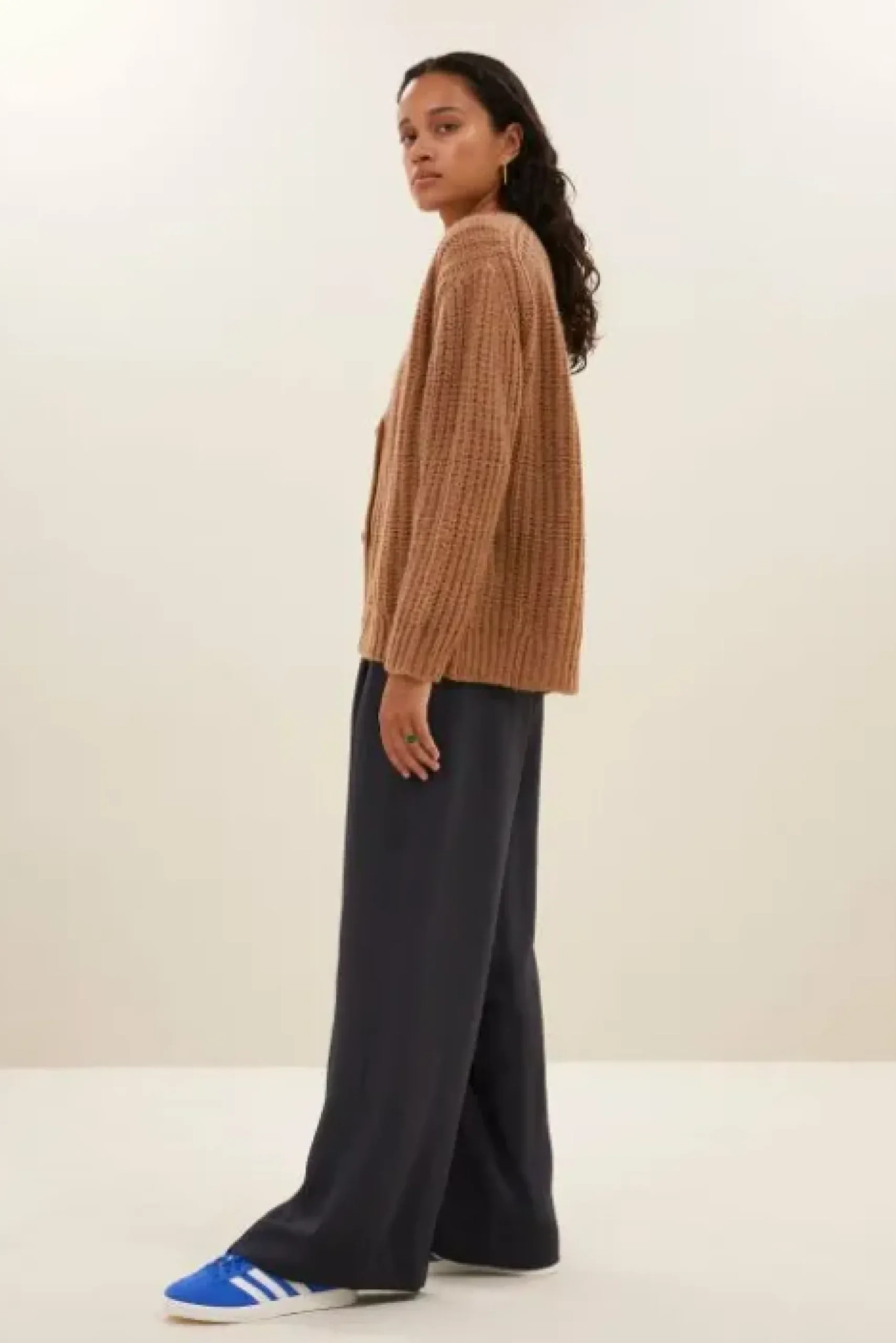 By bar Gilets<bobbi cardigan | camel