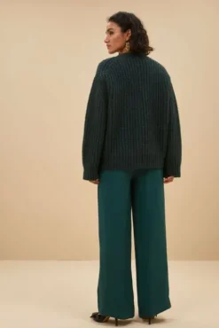 By bar Gilets<bobbi cardigan | dark green