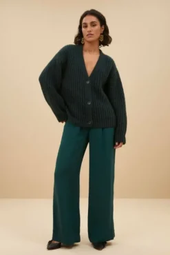 By bar Gilets<bobbi cardigan | dark green
