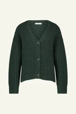By bar Gilets<bobbi cardigan | dark green