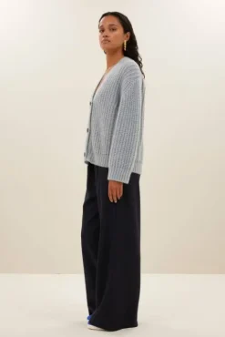 By bar Gilets<bobbi cardigan | steel blue