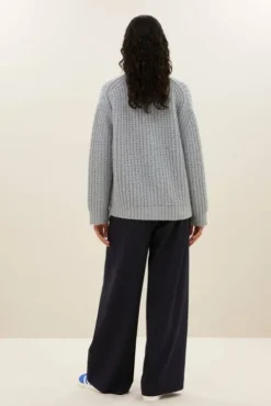 By bar Gilets<bobbi cardigan | steel blue