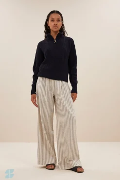 By bar Maillots<boxy beau cotton pullover | midnight