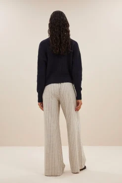 By bar Maillots<boxy beau cotton pullover | midnight