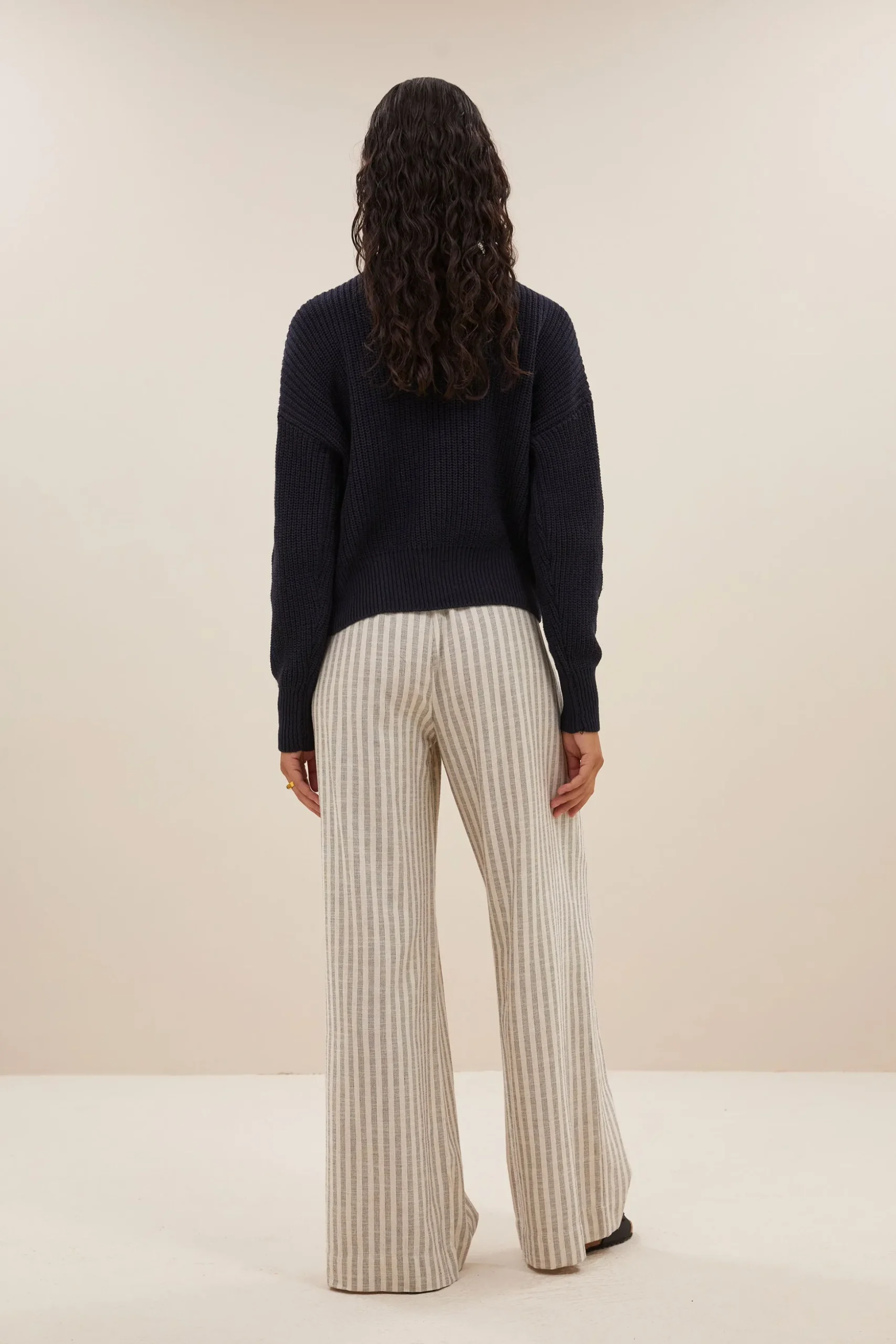 By bar Maillots<boxy beau cotton pullover | midnight