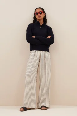 By bar Maillots<boxy beau cotton pullover | midnight