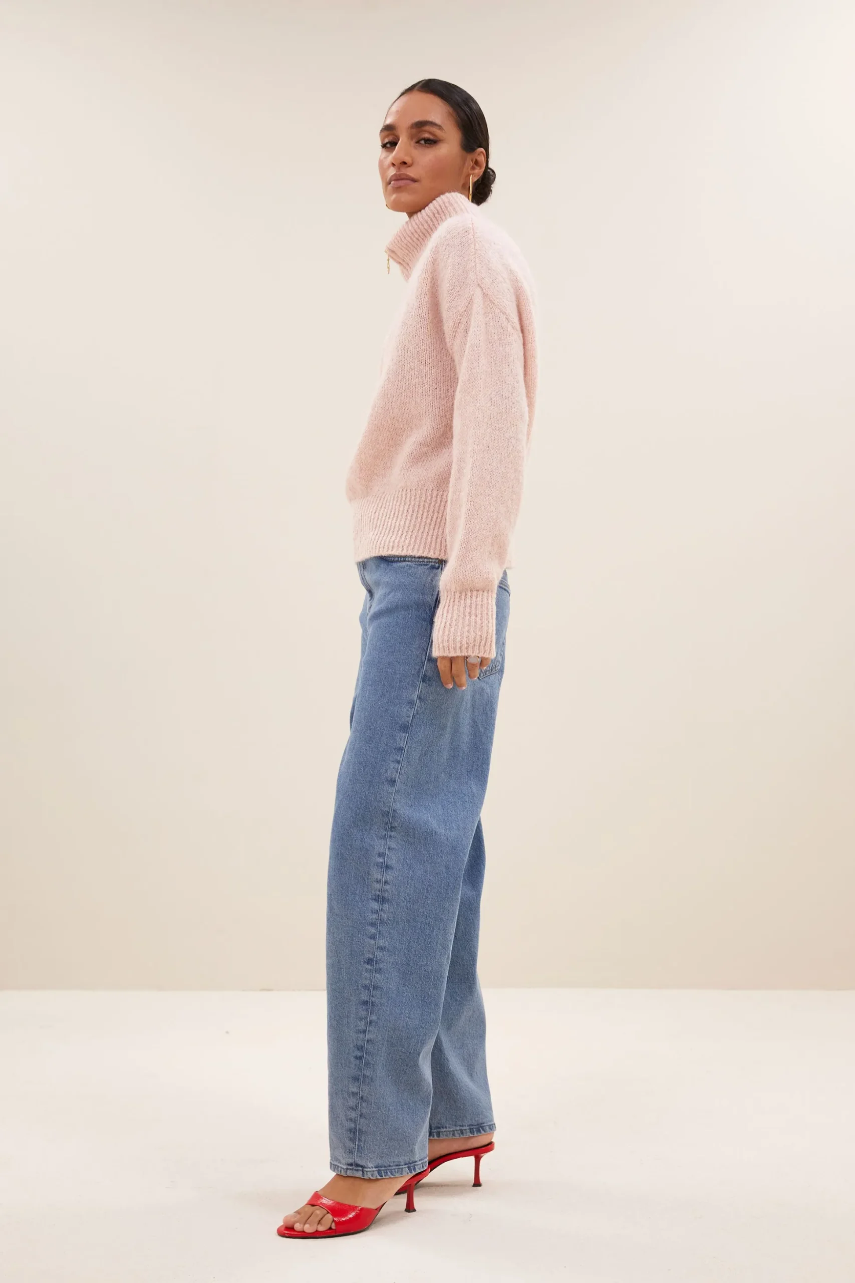 By bar Maillots<boxy beau pullover | light pink