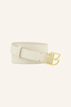 By bar Ceintures<buckle logo belt | pearl