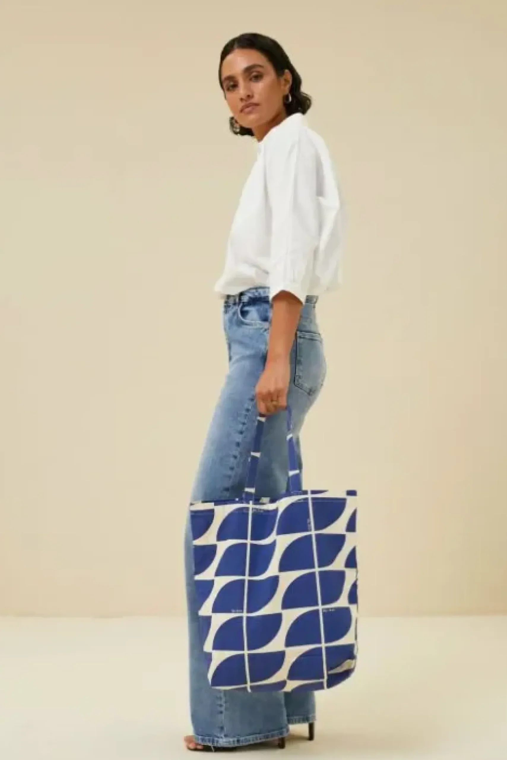 By bar Sacs<canvas bag logo M | kingsblue