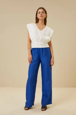 By bar Chemisiers<cathy poplin blouse | white