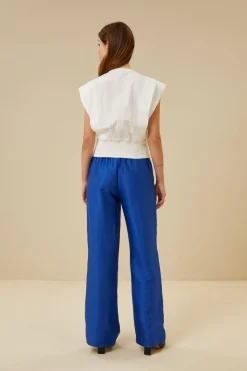 By bar Chemisiers<cathy poplin blouse | white
