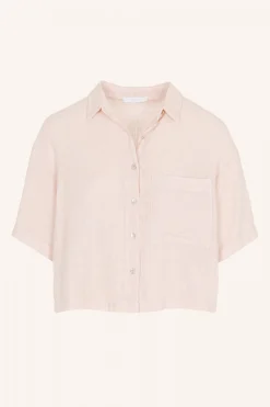 By bar Chemisiers<cris linen blouse | cipria pink