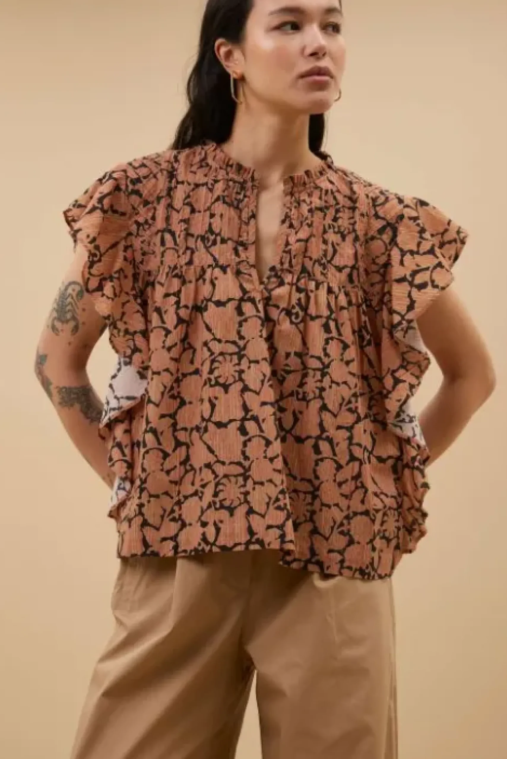 By bar Chemisiers<danee anika blouse | anika print